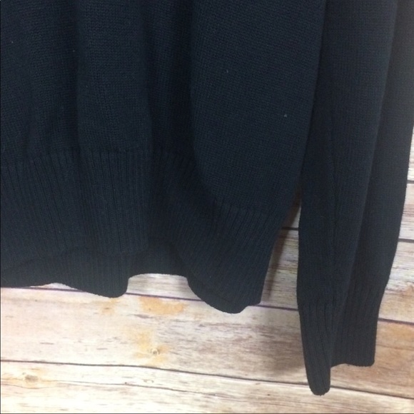Spring + Mercer | Black Knit Pullover Sweater Top - Picture 3 of 6